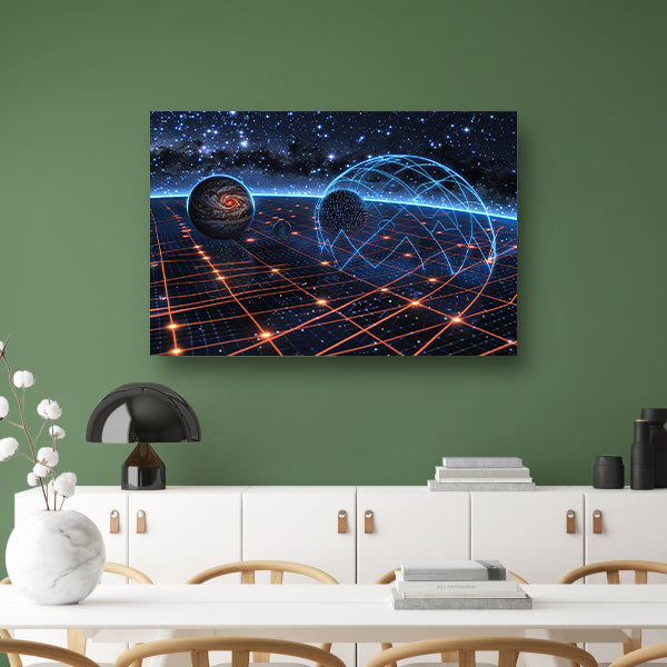Sterrenstelsel boven Nevel canvas