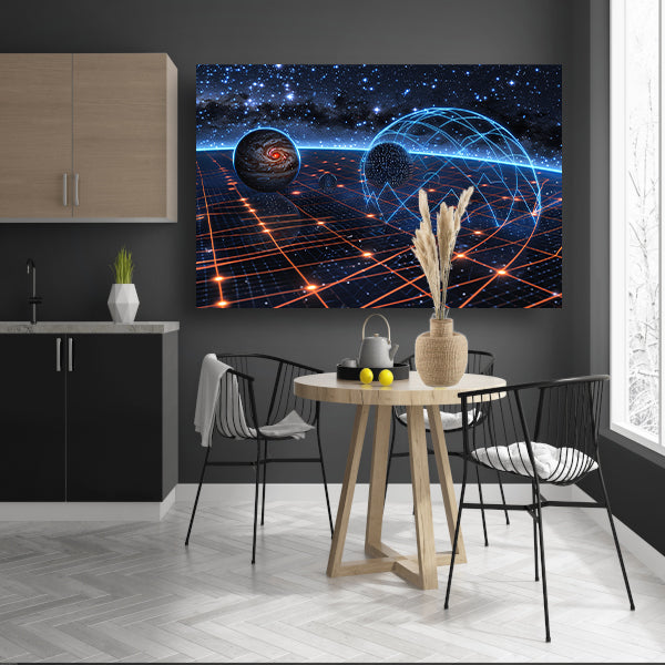 Sterrenstelsel boven Nevel canvas