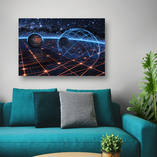Sterrenstelsel boven Nevel canvas
