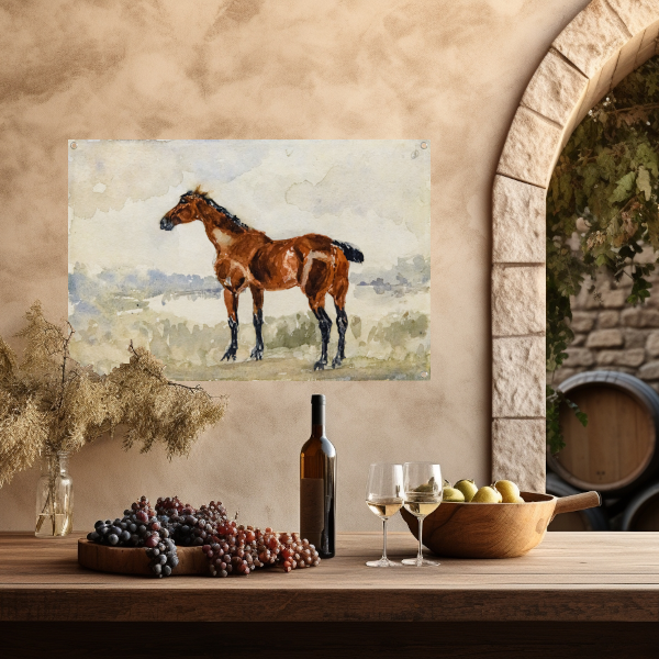 Rood paard - Henri de Toulouse-Lautrec tuinposter