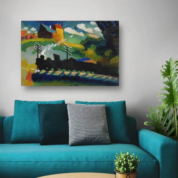 Spoorweg in de buurt van Murnau - Wassily Kandinsky poster