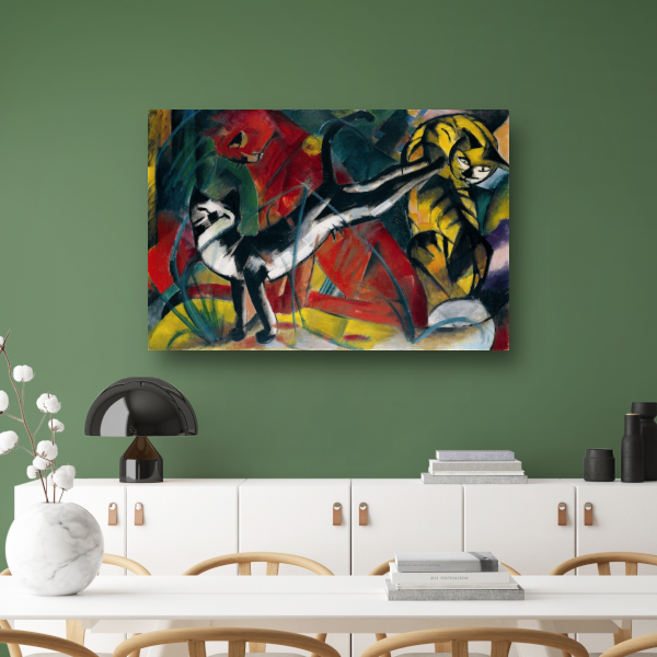 Drie Katten - Franz Marc poster