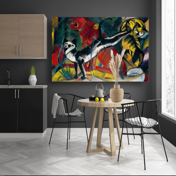 Drie Katten - Franz Marc poster