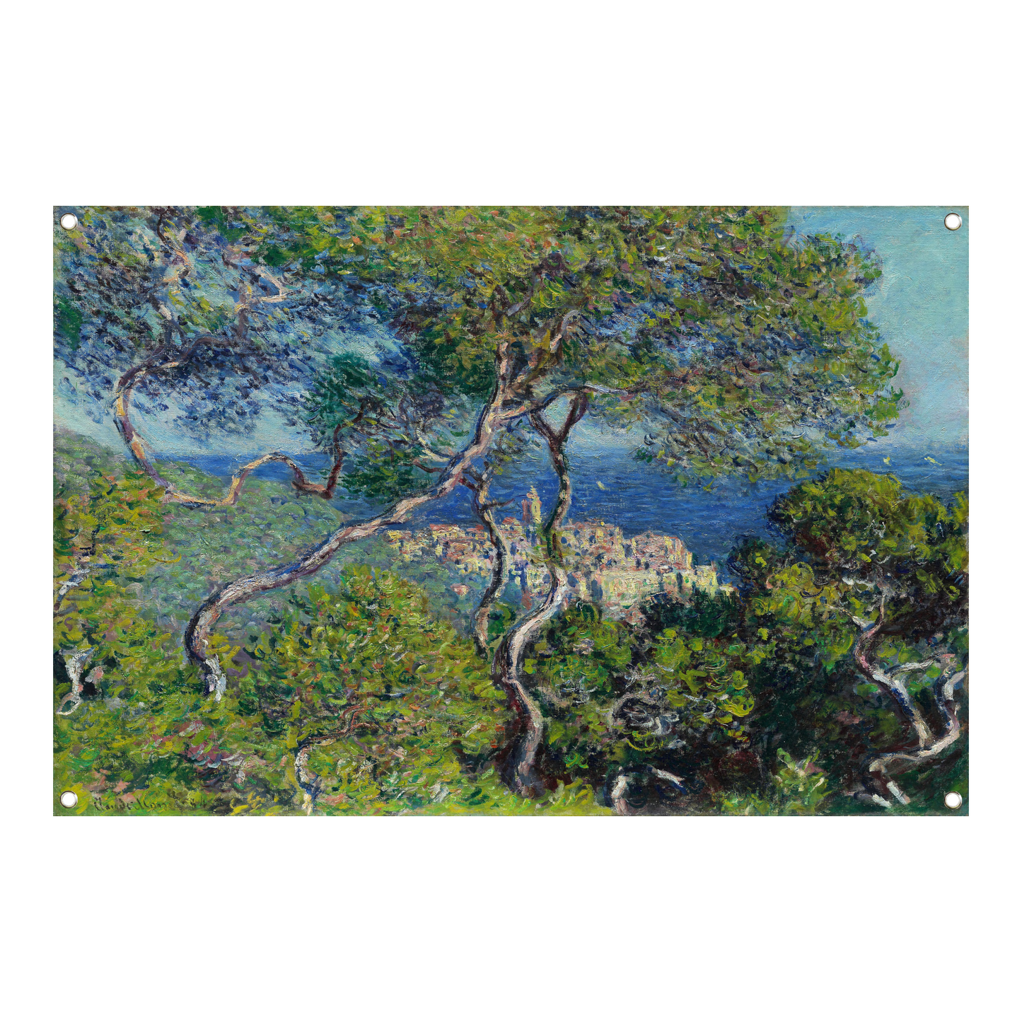 Bordighera - Claude Monet tuinposter