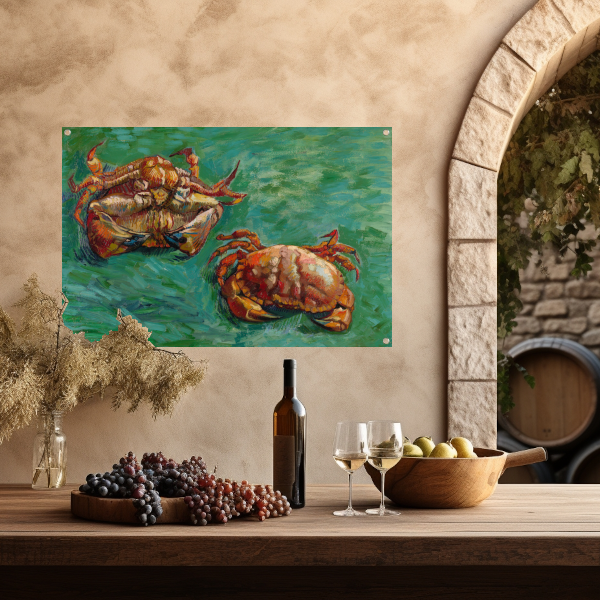 Twee krabben - Vincent van Gogh tuinposter
