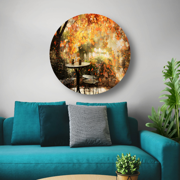 Minimalistische Tafel met Stoel forex muurcirkel