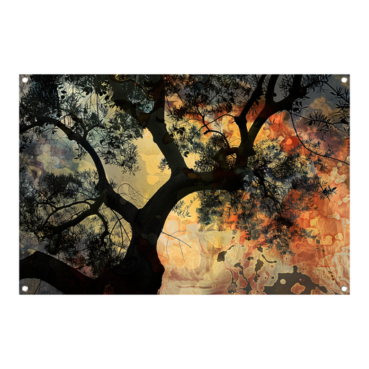 Kleurrijke boom van Van Gogh tuinposter