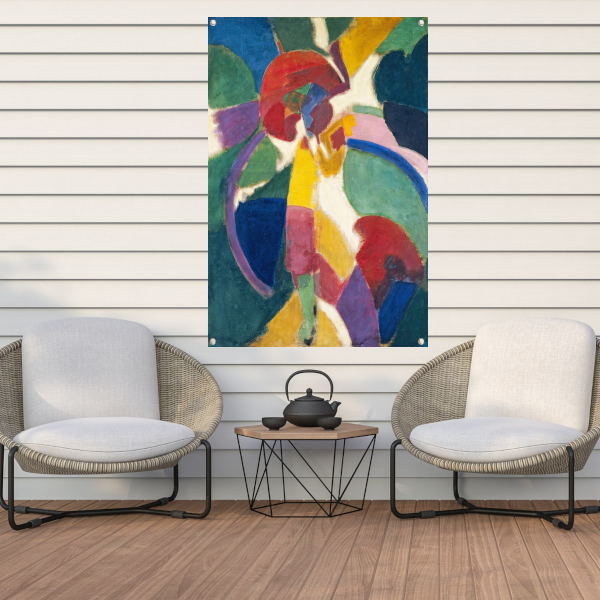 Vrouw met een parasol - Robert Delaunay tuinposter