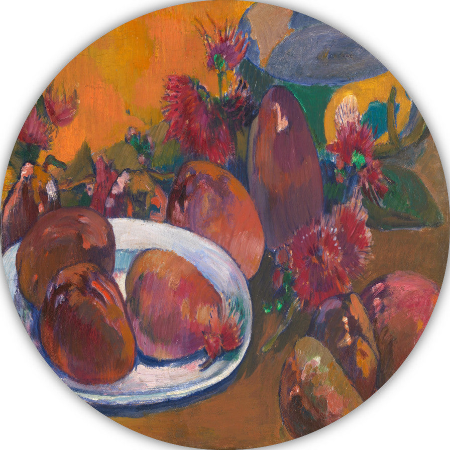 Stilleven met mangos - Paul Gauguin forex muurcirkel