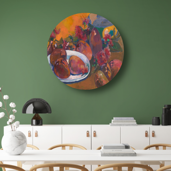 Stilleven met mangos - Paul Gauguin forex muurcirkel