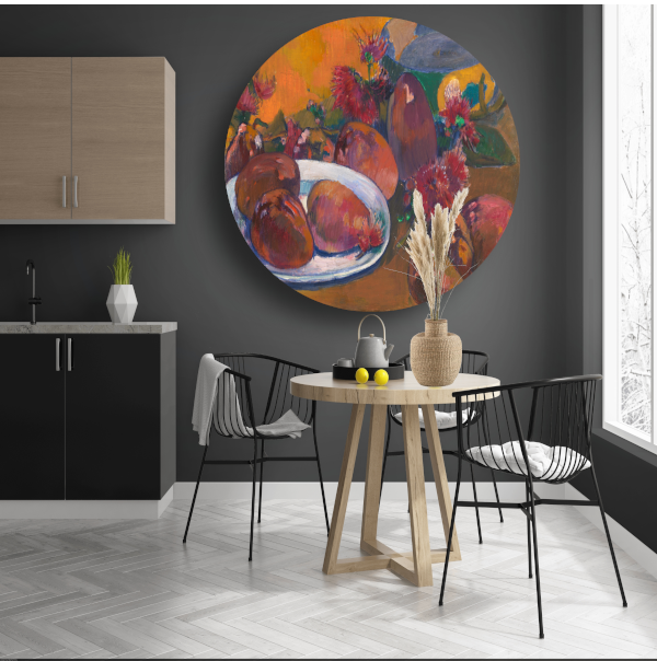 Stilleven met mangos - Paul Gauguin forex muurcirkel