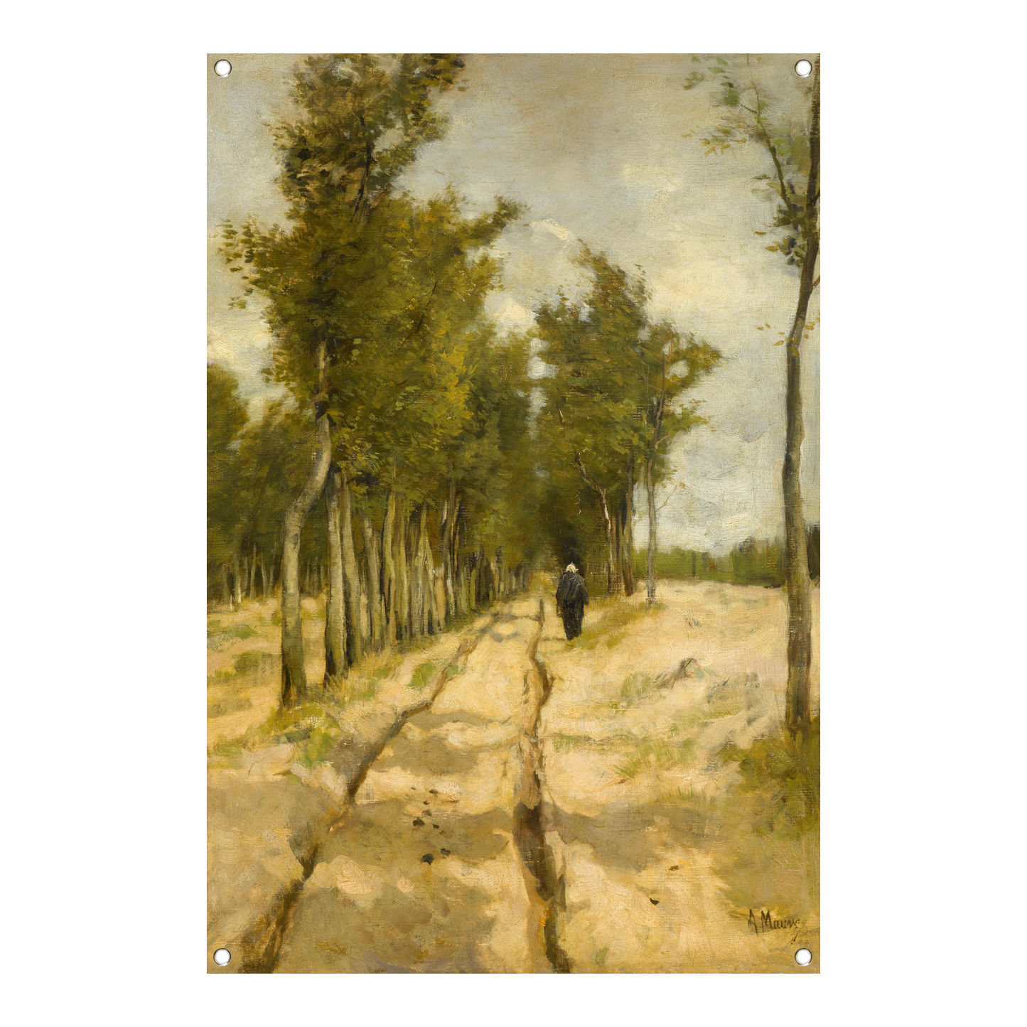 De Torenlaan te Laren - Anton Mauve tuinposter