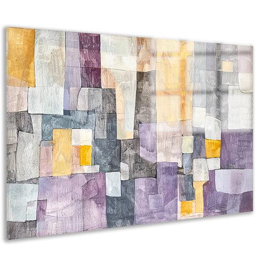 Kleurrijk modern abstract kunstontwerp acrylglas