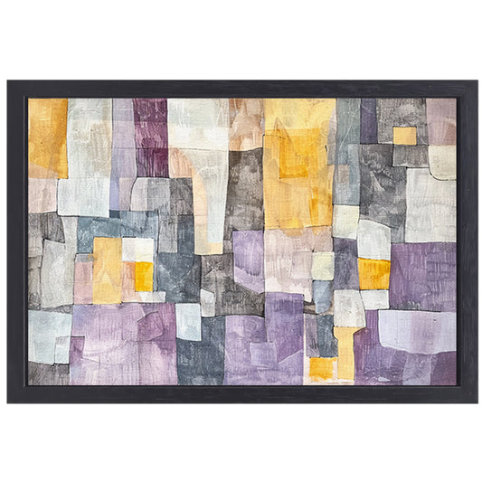 Kleurrijk modern abstract kunstontwerp canvas met baklijst