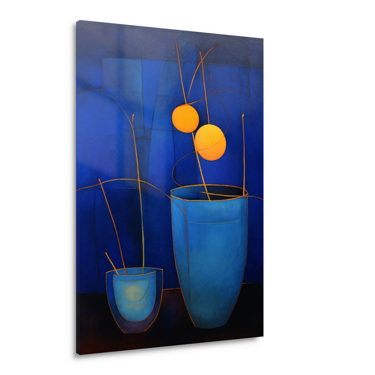 Minimalistische bloemenvaas stilleven Acrylglas