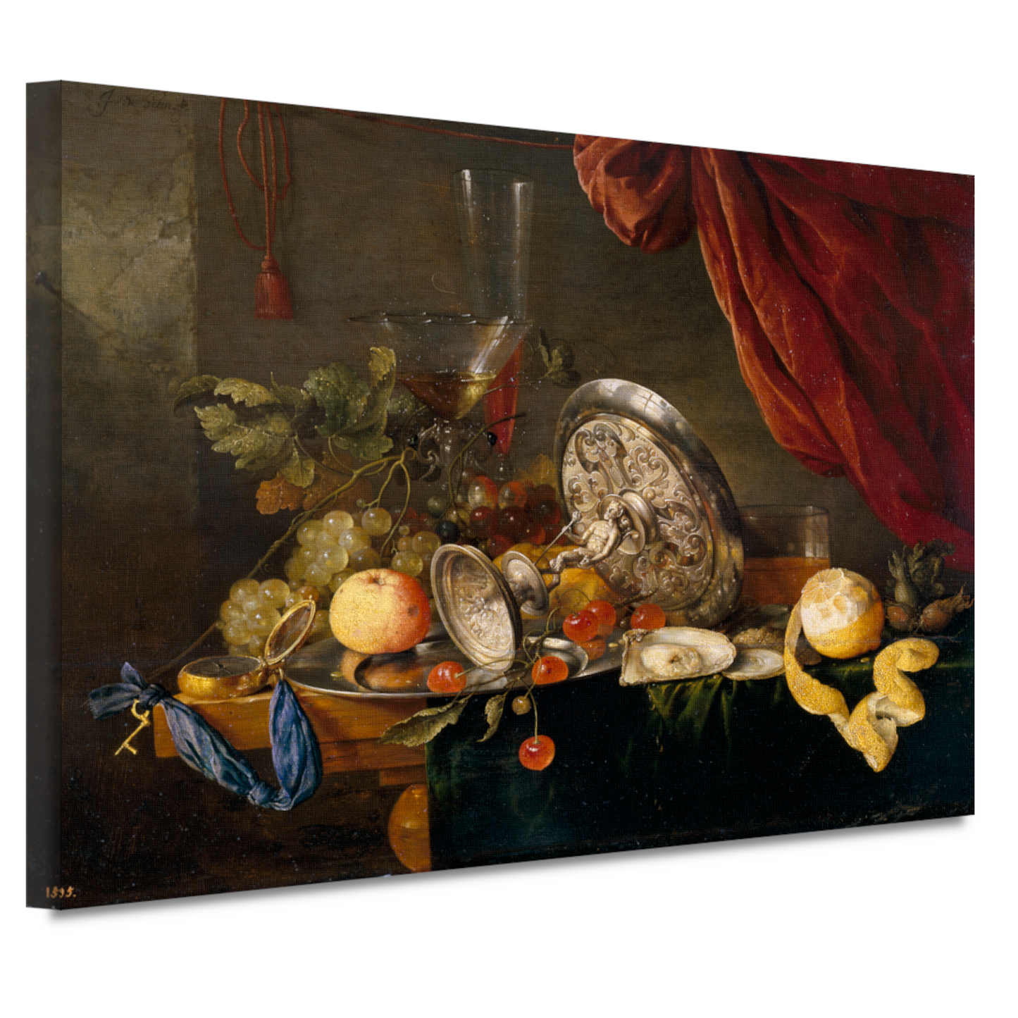Stilleven met fruit en glazen - Jan Davidsz. de Heem canvas