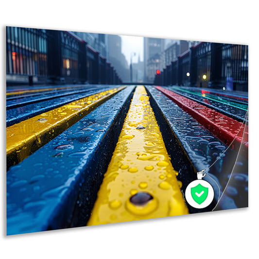 Regenboogbanken poster