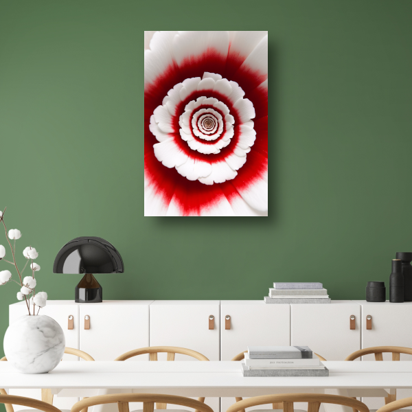 De Spiraalvormige Dans van Kleur canvas met baklijst