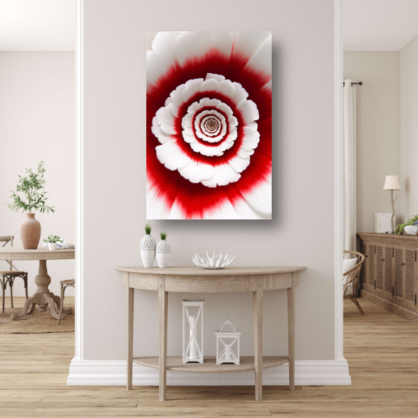 De Spiraalvormige Dans van Kleur canvas met baklijst