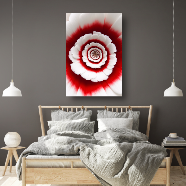 De Spiraalvormige Dans van Kleur canvas met baklijst