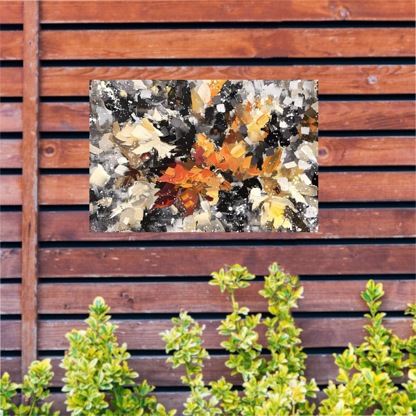 Eplosie van Kleur en Abstractie tuinposter