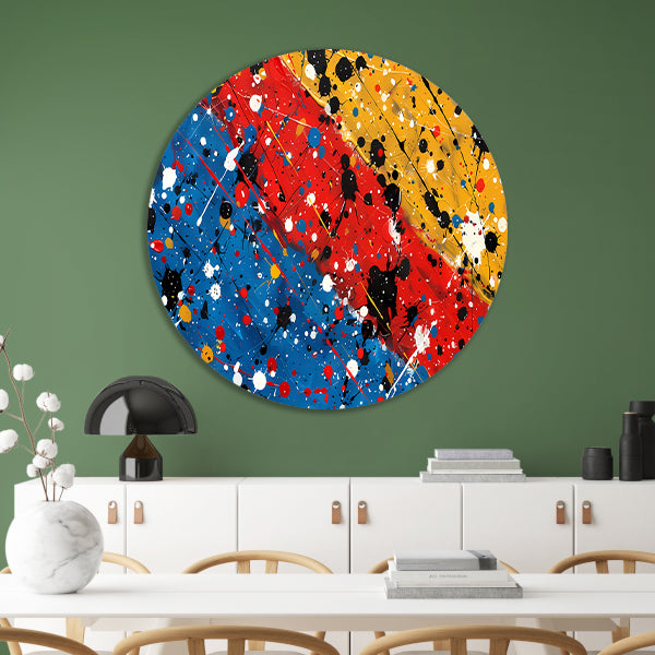 Abstract blokken compositie forex muurcirkel