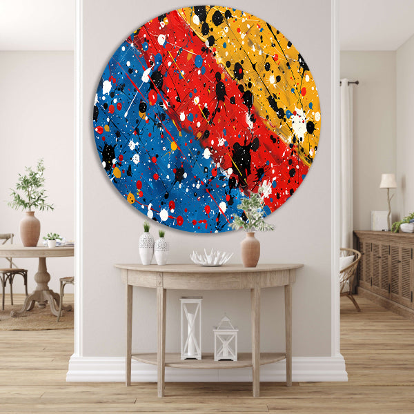 Abstract blokken compositie forex muurcirkel