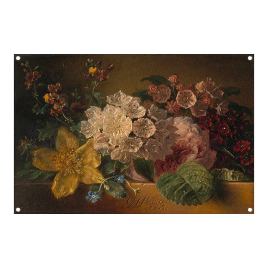Stilleven met bloemen - Georgius Jacobus Johannes van Os tuinposter