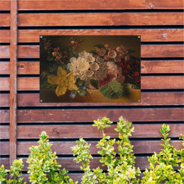 Stilleven met bloemen - Georgius Jacobus Johannes van Os tuinposter