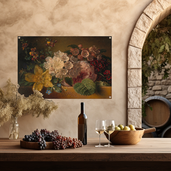 Stilleven met bloemen - Georgius Jacobus Johannes van Os tuinposter