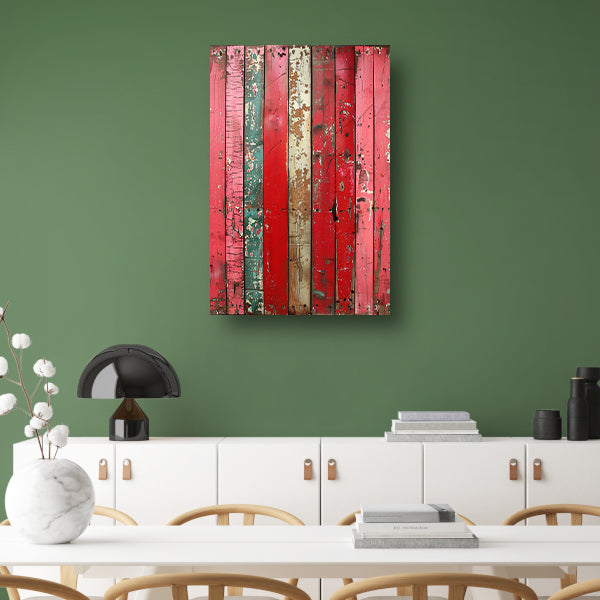 Abstract met Verweerde Houten Planken poster