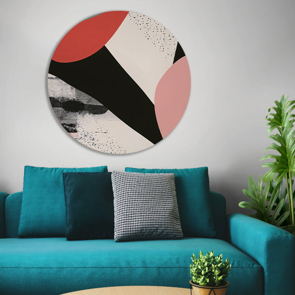 Abstract Vormen in Levendige Kleuren forex muurcirkel