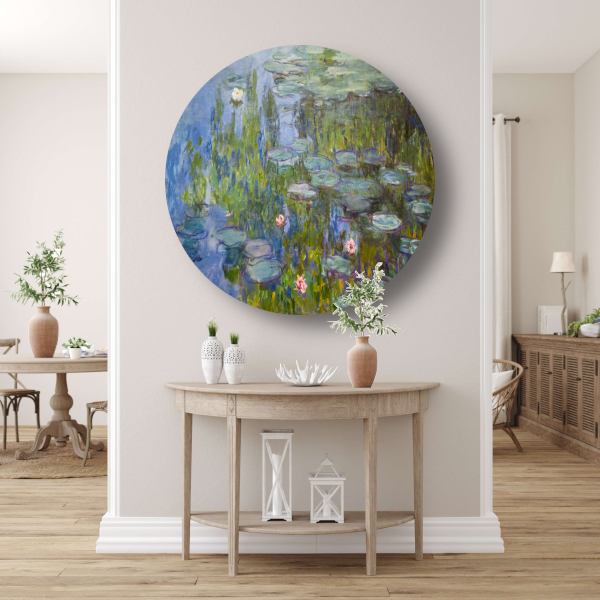 Waterlelies - Claude Monet aluminium muurcirkel