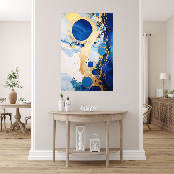 Dans van Blauw en Gouden Cirkels poster