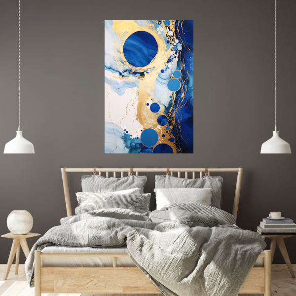 Dans van Blauw en Gouden Cirkels poster