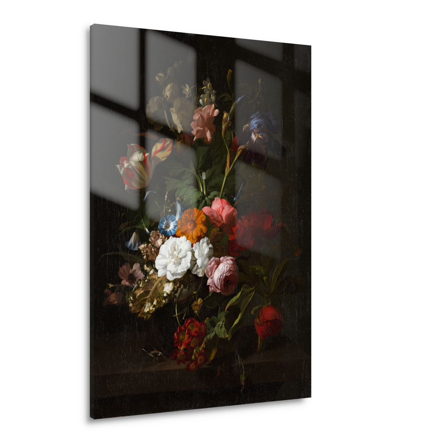 Vaas met bloemen - Rachel Ruysch Acrylglas