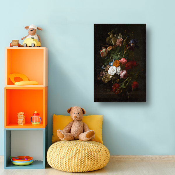 Vaas met bloemen - Rachel Ruysch canvas
