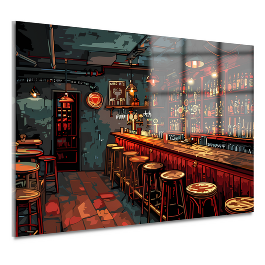Minimalistische Stilleven met Flessen acrylglas