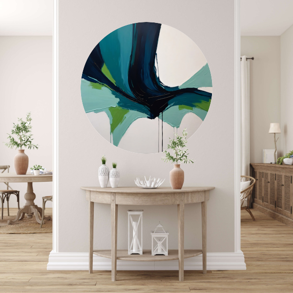 Harmonische Stroom van Moderne Abstractie forex muurcirkel
