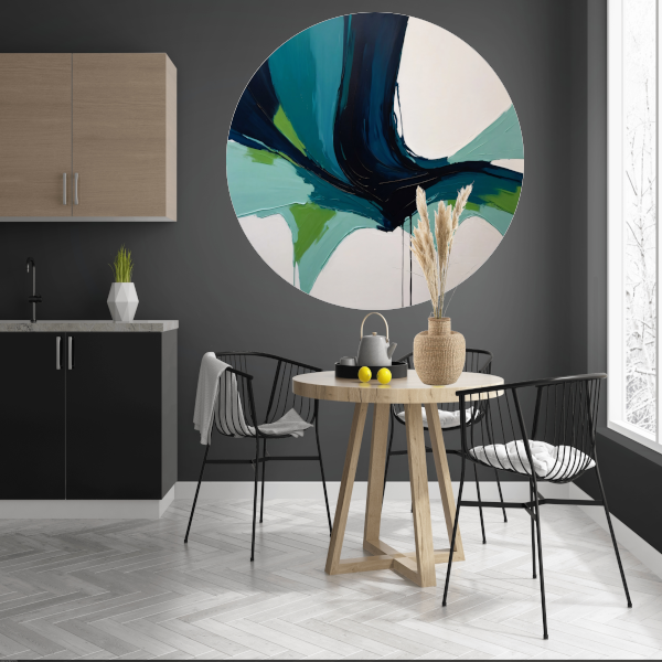 Harmonische Stroom van Moderne Abstractie forex muurcirkel