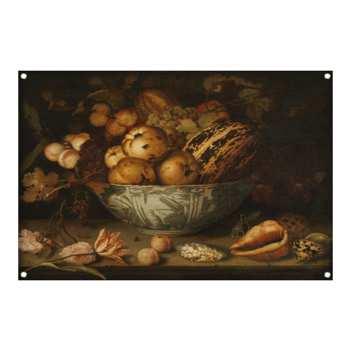 Stilleven van fruit - Balthasar van der Ast tuinposter