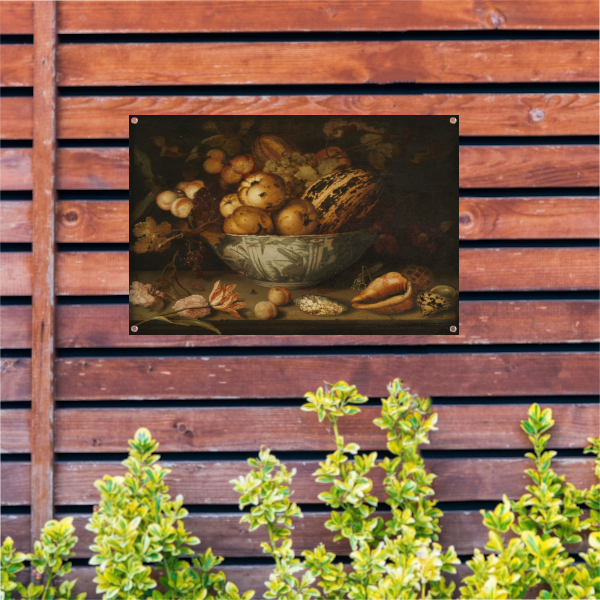 Stilleven van fruit - Balthasar van der Ast tuinposter