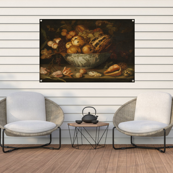 Stilleven van fruit - Balthasar van der Ast tuinposter