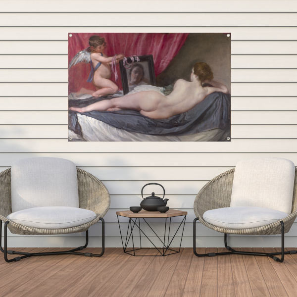Venus bij haar spiegel - Diego Velázquez tuinposter