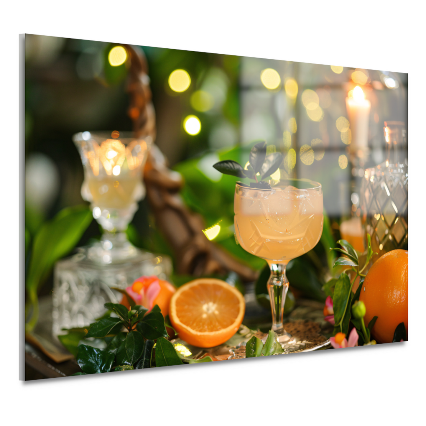 Minimalistisch Martini Stilleven acrylglas