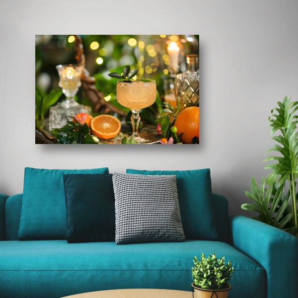Minimalistisch Martini Stilleven acrylglas