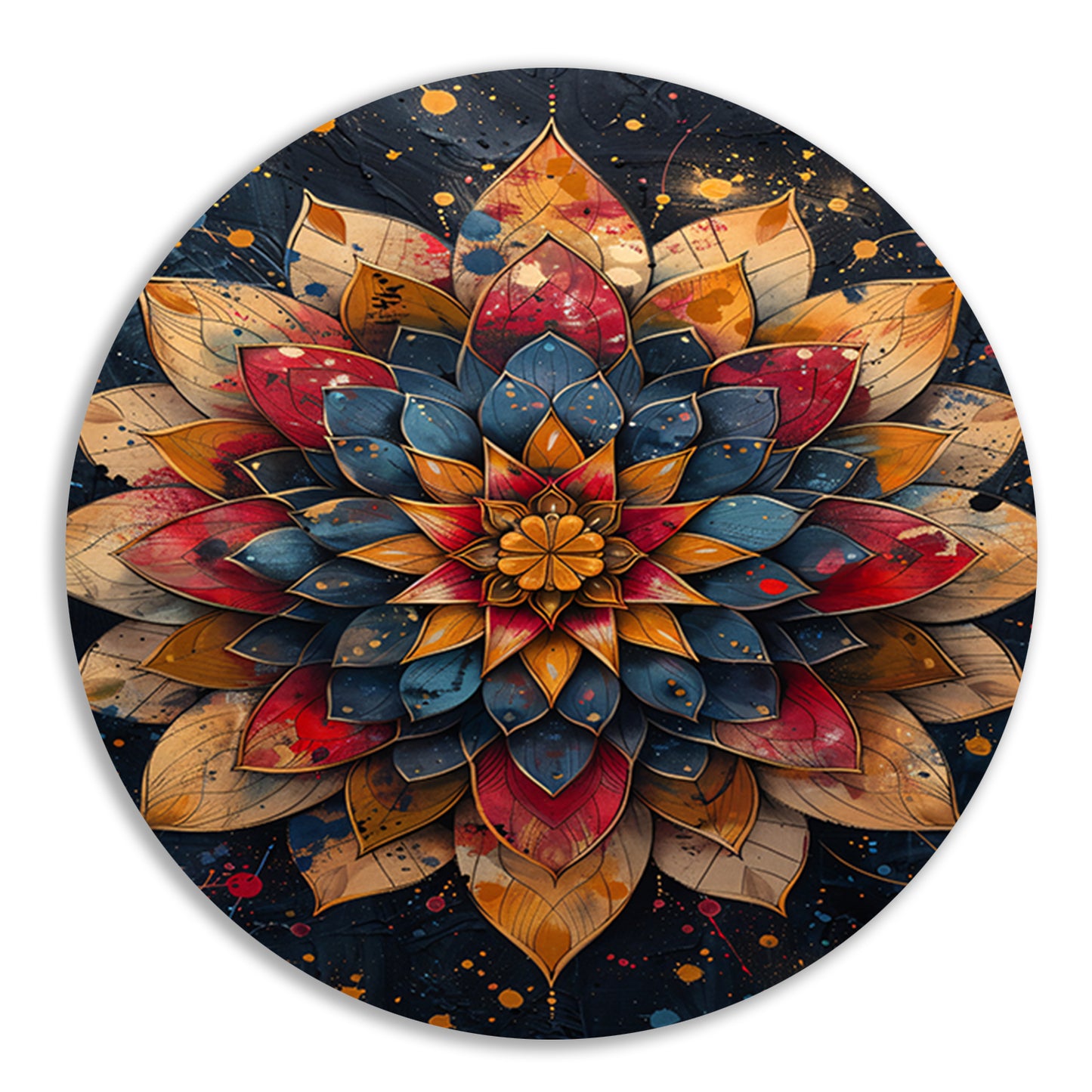 Abstract Bloem in Explosie van Kleuren forex muurcirkel
