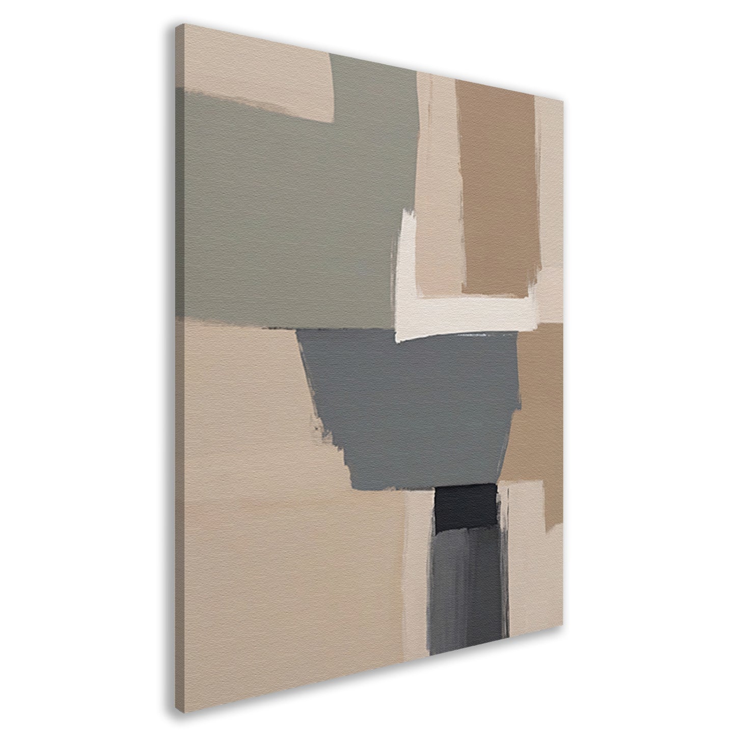 Abstracte Minimalistische Geometrische Monochrome Kunst canvas