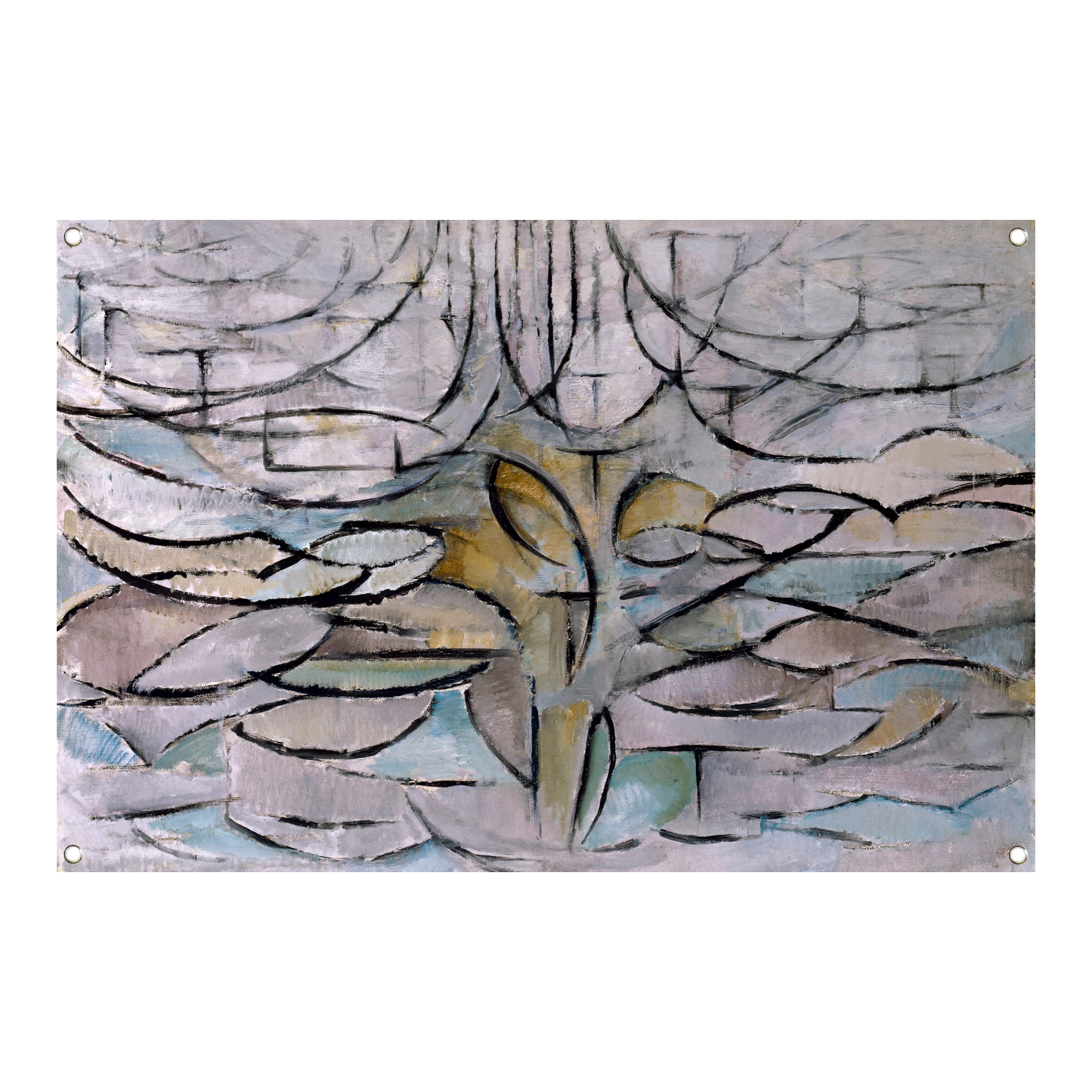 Appelboom in bloei - Piet Mondriaan tuinposter