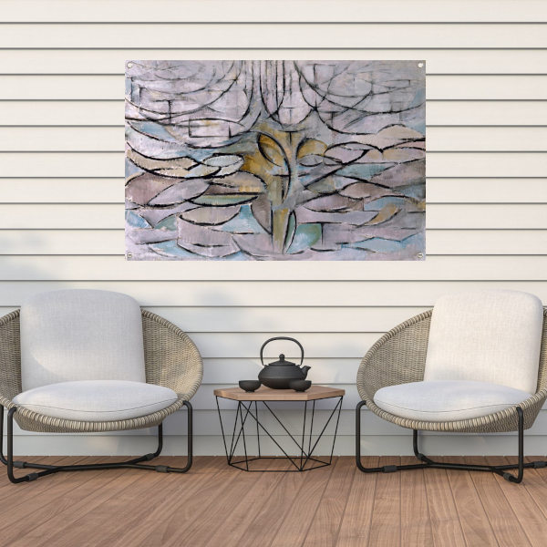 Appelboom in bloei - Piet Mondriaan tuinposter